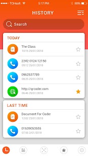 Экран сканера QR-кода и штрих-кода